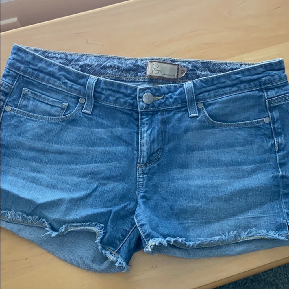 Paige cutoff denim jean shorts